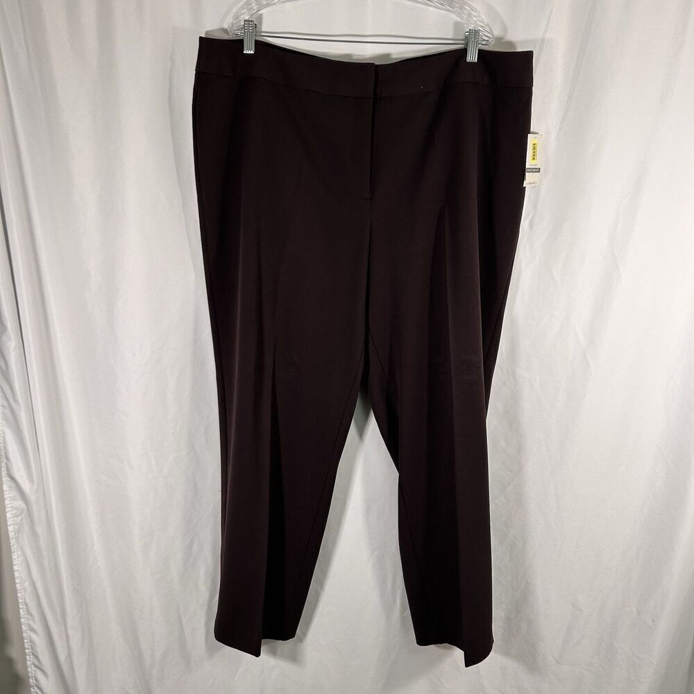 New Investments The Parker Ave Dress Pants Women's 24W Brown Short Length